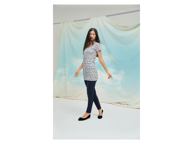 esmara® Damen Longshirt, figurbetont aus Stretchjersey Begrenztes Angebot