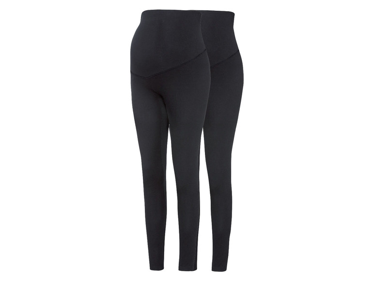 esmara® Damen Umstands Leggings, 2 Stück, mit Bio-Baumwolle Online Shopping