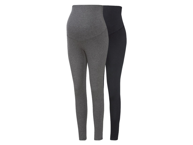 esmara® Damen Umstands Leggings, 2 Stück, mit Bio-Baumwolle Online Shopping