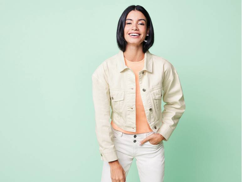 esmara® Damen Jeansjacke in Cropped-Länge Exklusivangebot