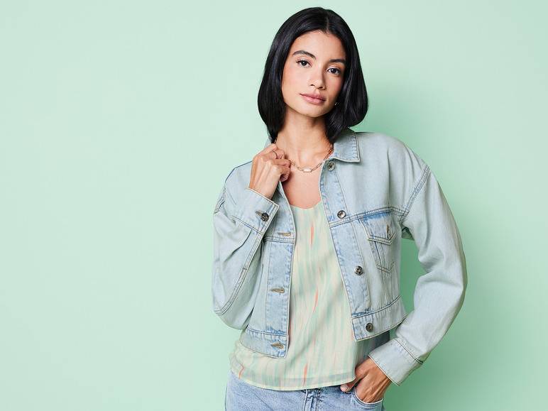 esmara® Damen Jeansjacke in Cropped-Länge Exklusivangebot