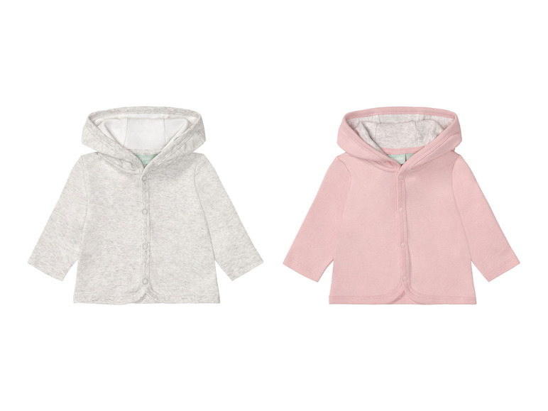 lupilu® Baby Sweatjacke, 2 Stück, aus reiner Bio-Baumwolle Osterangebot