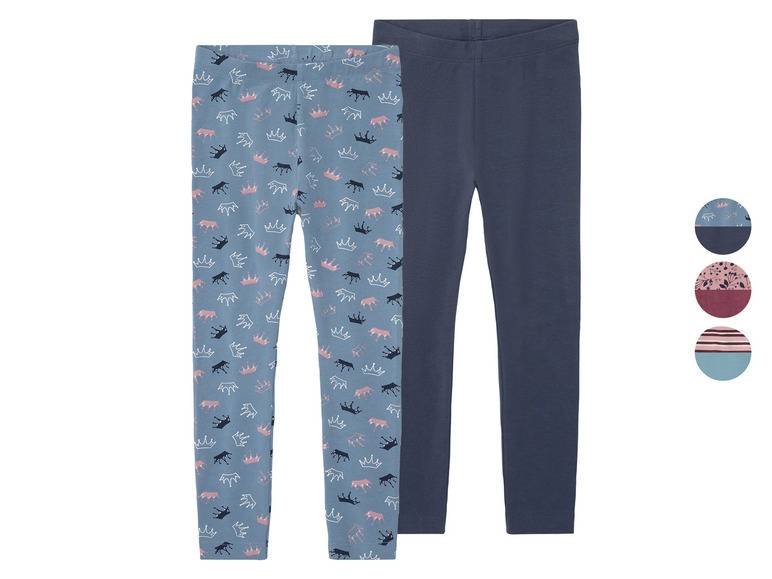lupilu® Kleinkinder Leggings, 2 Stück, mit hohem Baumwollanteil Online Outlet