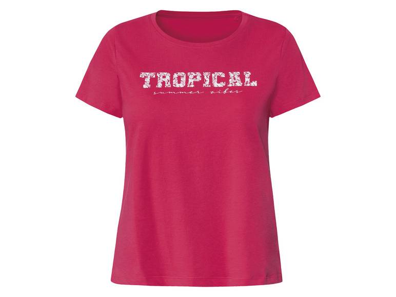 esmara® Damen T-Shirt, tailliert geschnitten, mit Print Räumungsverkauf