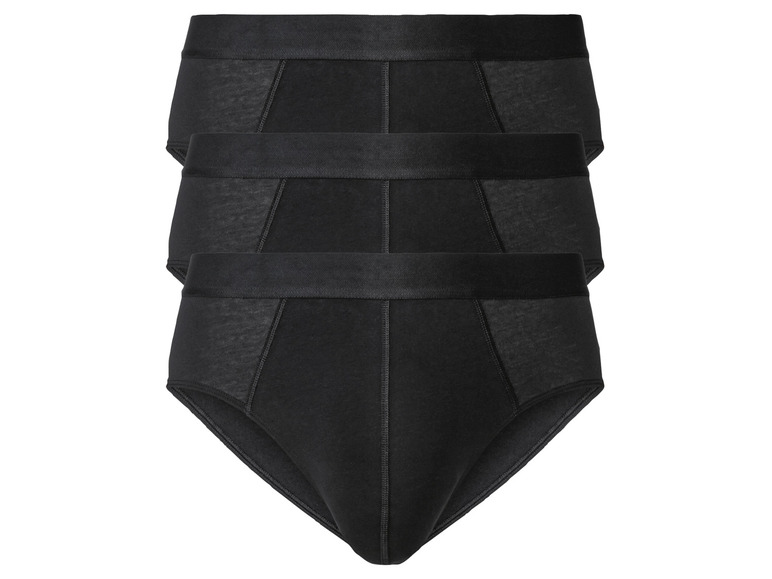 LIVERGY® Herren Slips, 3 Stück, mit hohem Baumwollanteil Riesige Ersparnisse