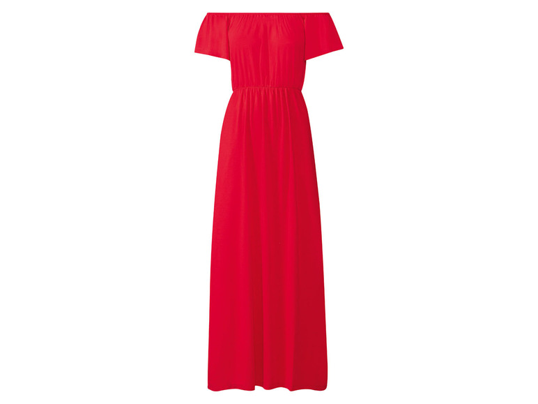 esmara® Damen Maxikleid mit Gummizug in der Taille Tiefpreis