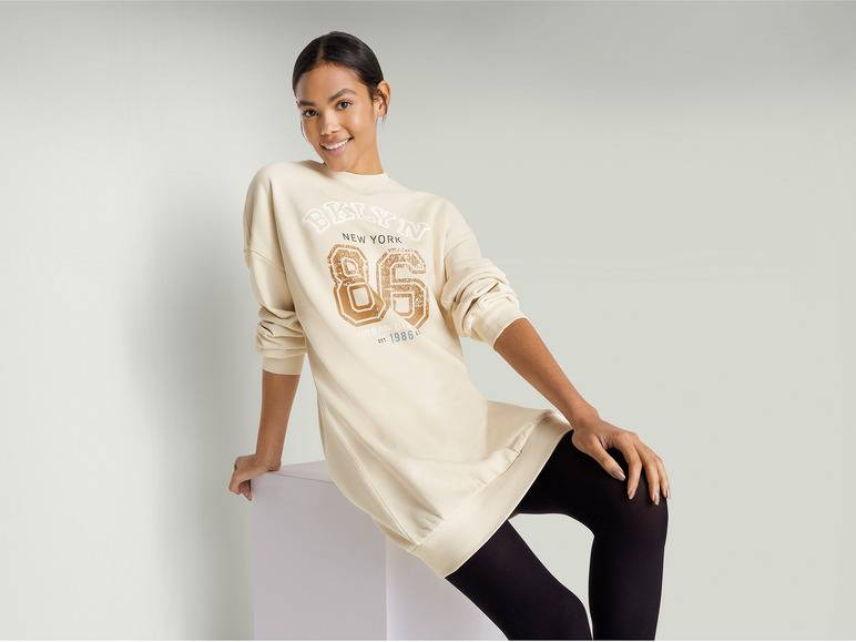 esmara® Damen Sweatkleid mit Baumwolle Bis zu 65% Rabatt