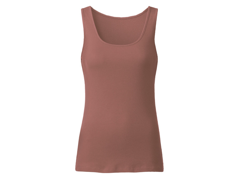 esmara® Damen Tops, 2 Stück, in anschmiegsamer Ripp-Qualität 2025