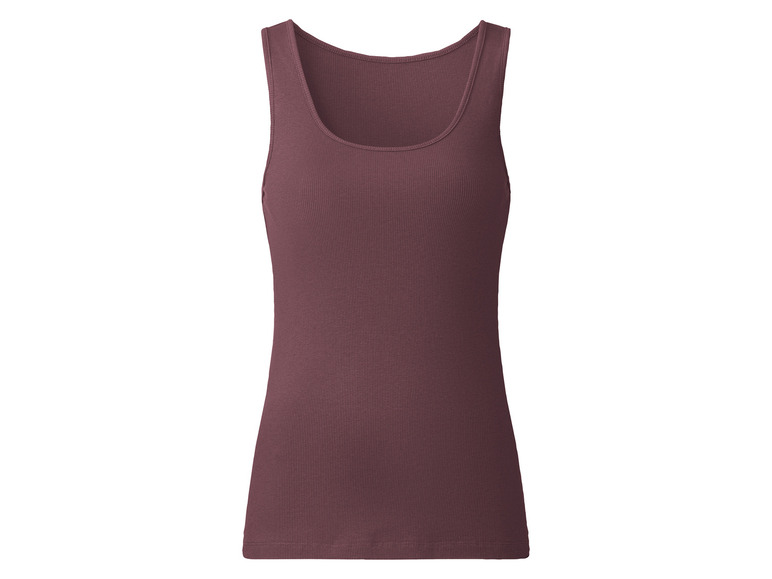esmara® Damen Tops, 2 Stück, in anschmiegsamer Ripp-Qualität 2025