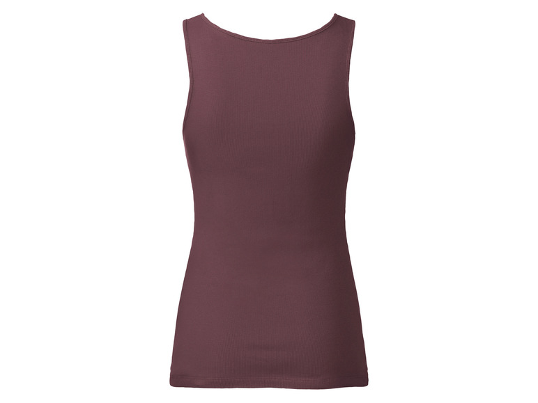 esmara® Damen Tops, 2 Stück, in anschmiegsamer Ripp-Qualität 2025
