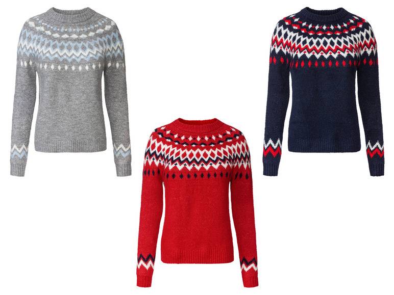 esmara® Damen Strickpullover, mit Rundhalsausschnitt Günstiger Verkauf