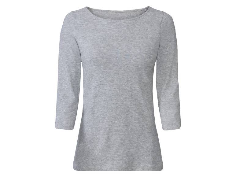 esmara® Damen Langarmshirts, 2 Stück, mit hohem Baumwollanteil Blitzverkäufe