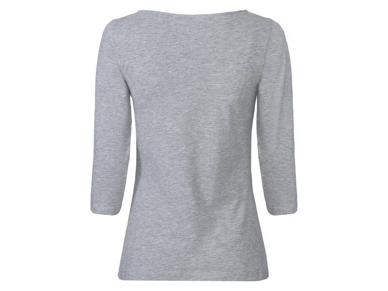 esmara® Damen Langarmshirts, 2 Stück, mit hohem Baumwollanteil Blitzverkäufe