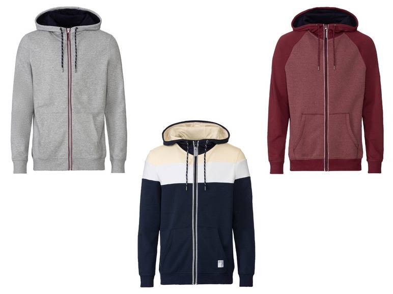 LIVERGY® Herren Sweatjacke mit Baumwolle Kostenloser Versand