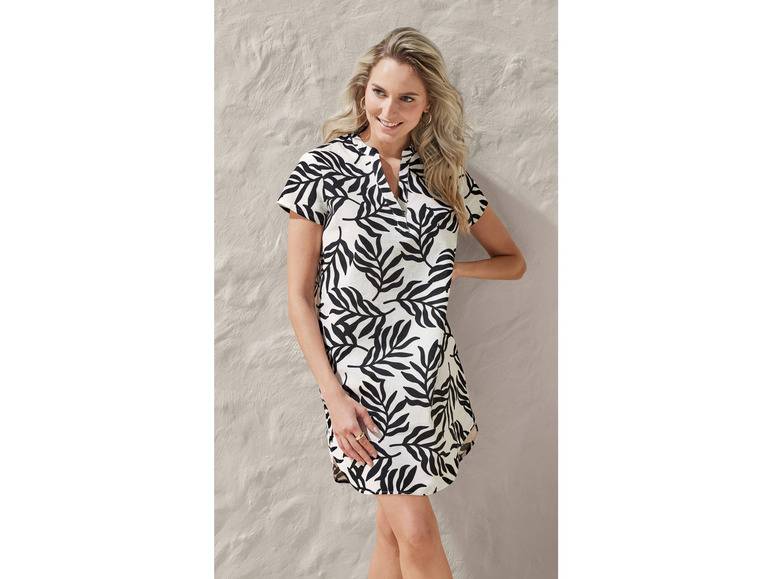 esmara® Damen Leinen-Tunika-Kleid, leger geschnitten Flash Sale