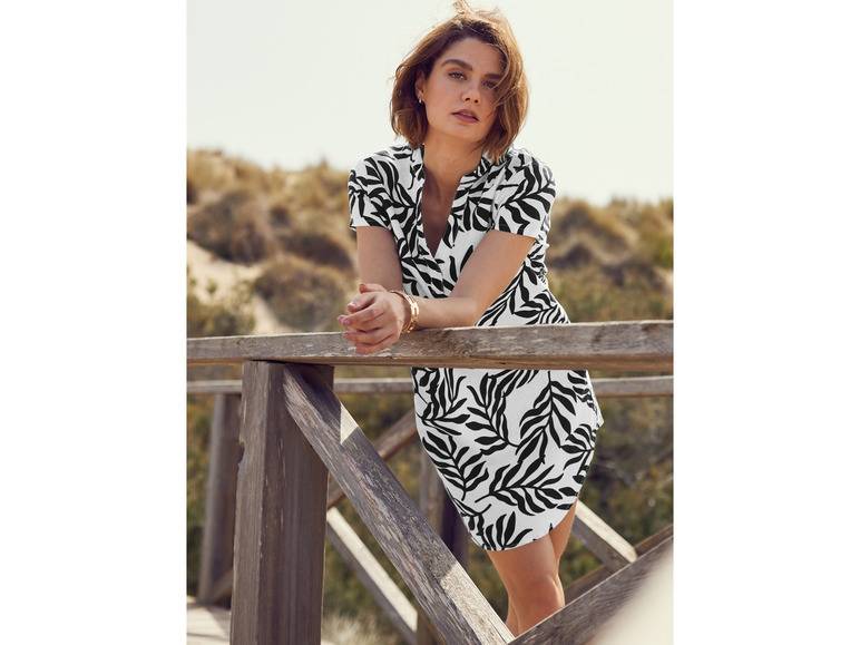 esmara® Damen Leinen-Tunika-Kleid, leger geschnitten Flash Sale