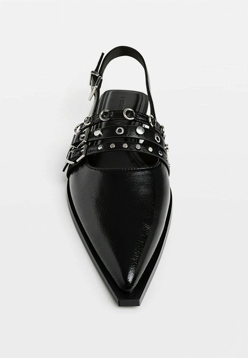 Stradivarius Stradivarius Slingback ballet pumps - black Exklusive Angebote