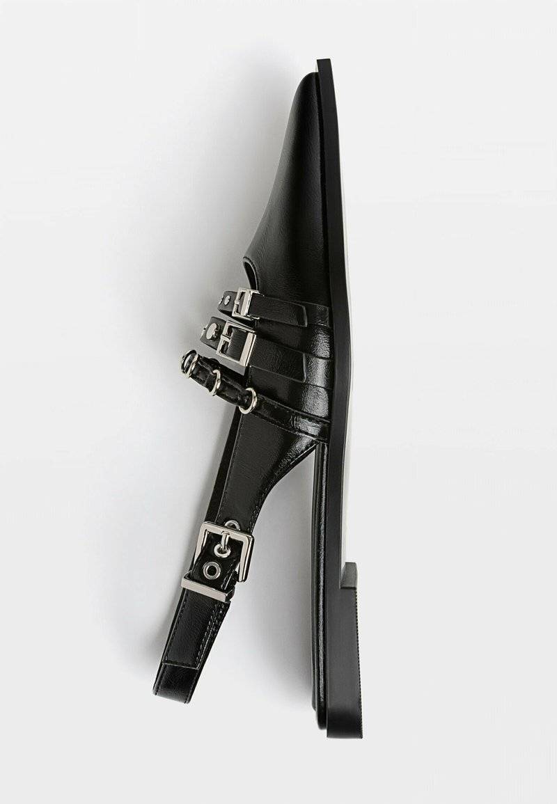 Stradivarius Stradivarius Slingback ballet pumps - black Exklusive Angebote