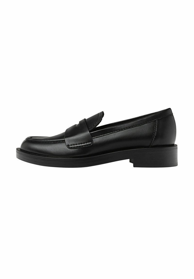 Stradivarius Stradivarius LOAFERS - Slip-ons - black Räumungsverkauf