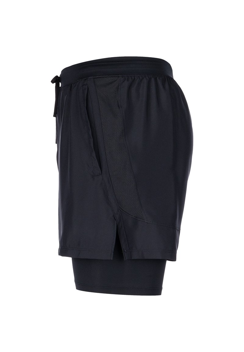 Under Armour Under Armour LAUNCH SHORTS 2-IN-1 - Sports shorts - black black reflective Lagerräumung