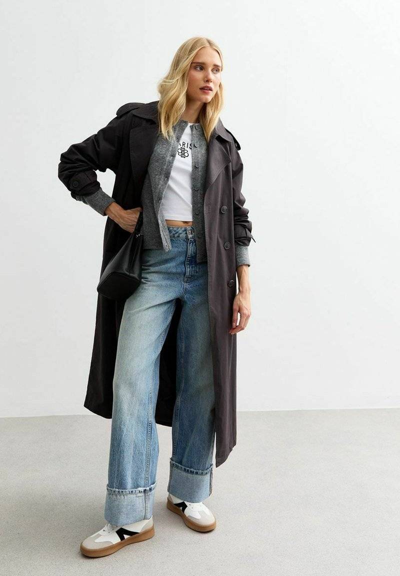 New Look New Look CREW NECK - Cardigan - grey Räumungsverkauf
