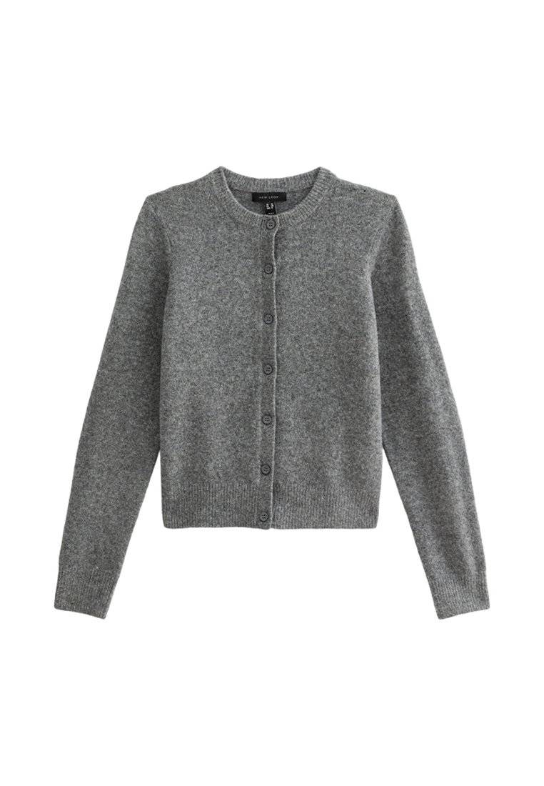 New Look New Look CREW NECK - Cardigan - grey Räumungsverkauf