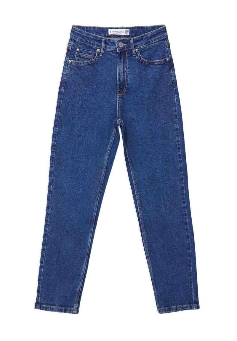 Stradivarius Stradivarius MOM - Relaxed fit jeans - raw denim Sonderangebote