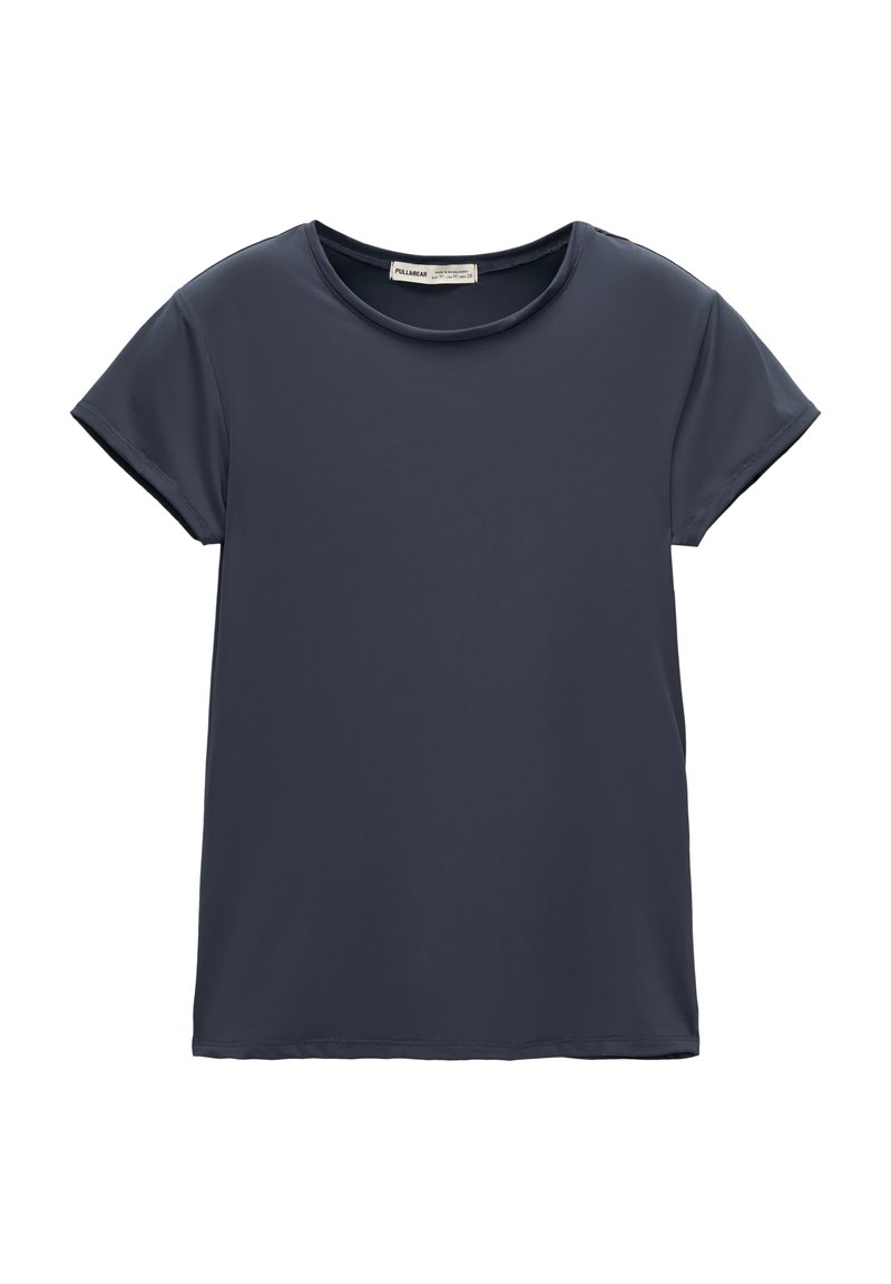 PULL&BEAR PULL&BEAR SHORT SLEEVE - Basic T-shirt - dark blue Riesige Ersparnisse