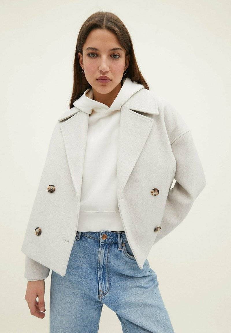 Stradivarius Stradivarius SOFT WRAP - Blazer - stone