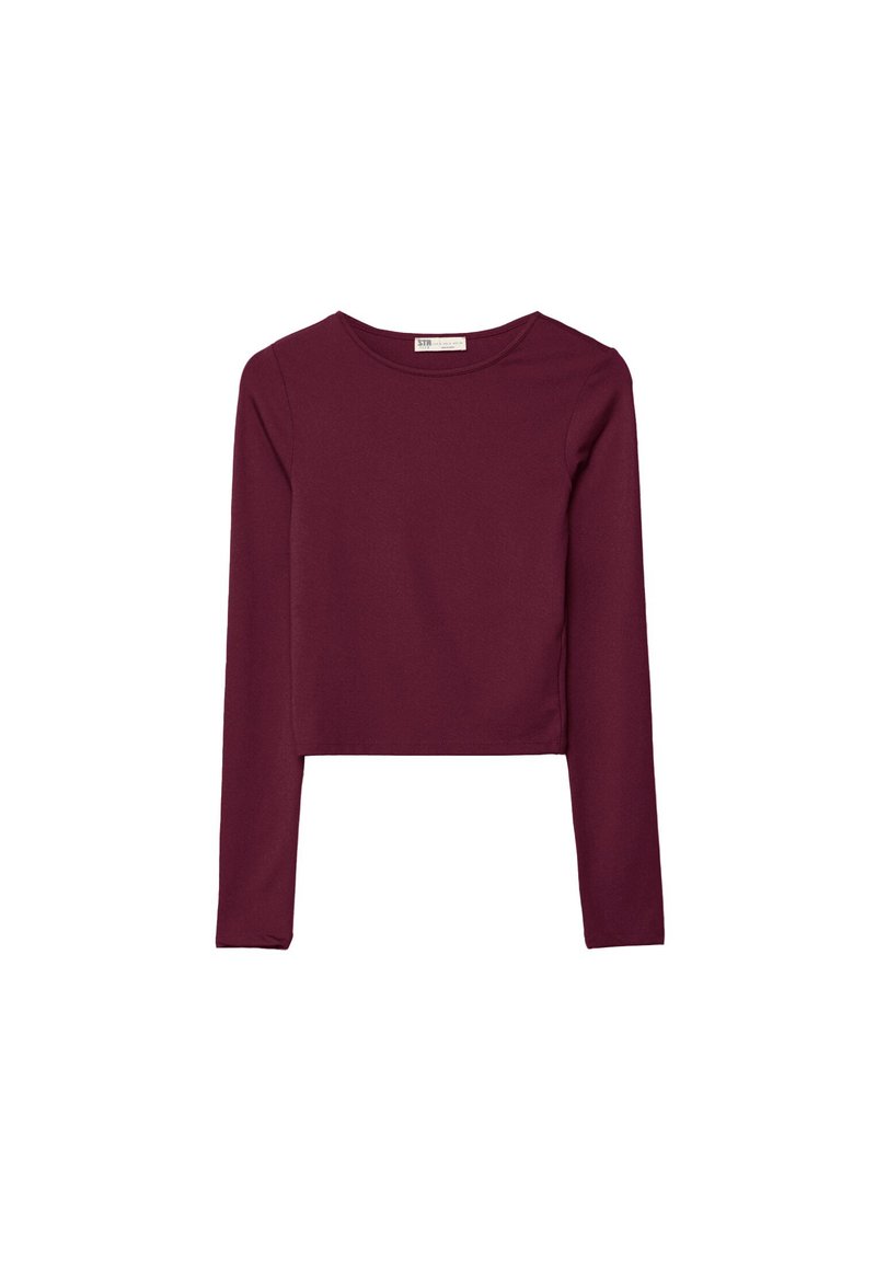Stradivarius Stradivarius Long sleeved top - bordeaux Super Sparpreis