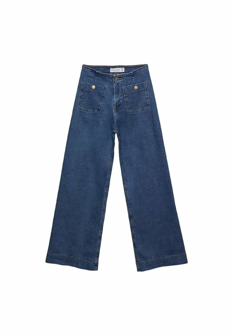 Stradivarius Stradivarius MINIMALIST WITH POCKETS - Flared Jeans - royal blue Letzte 2 Tage