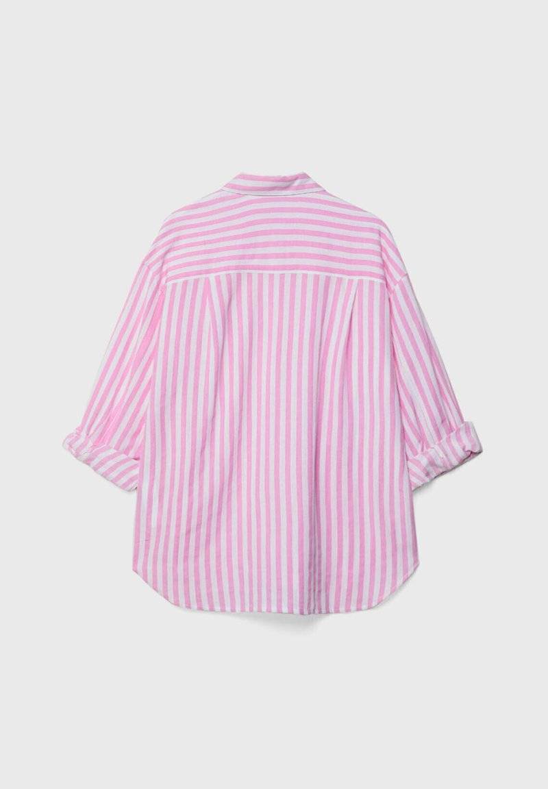 Stradivarius Stradivarius STRIPED - Button-down blouse - light pink Bis zu 50% Rabatt