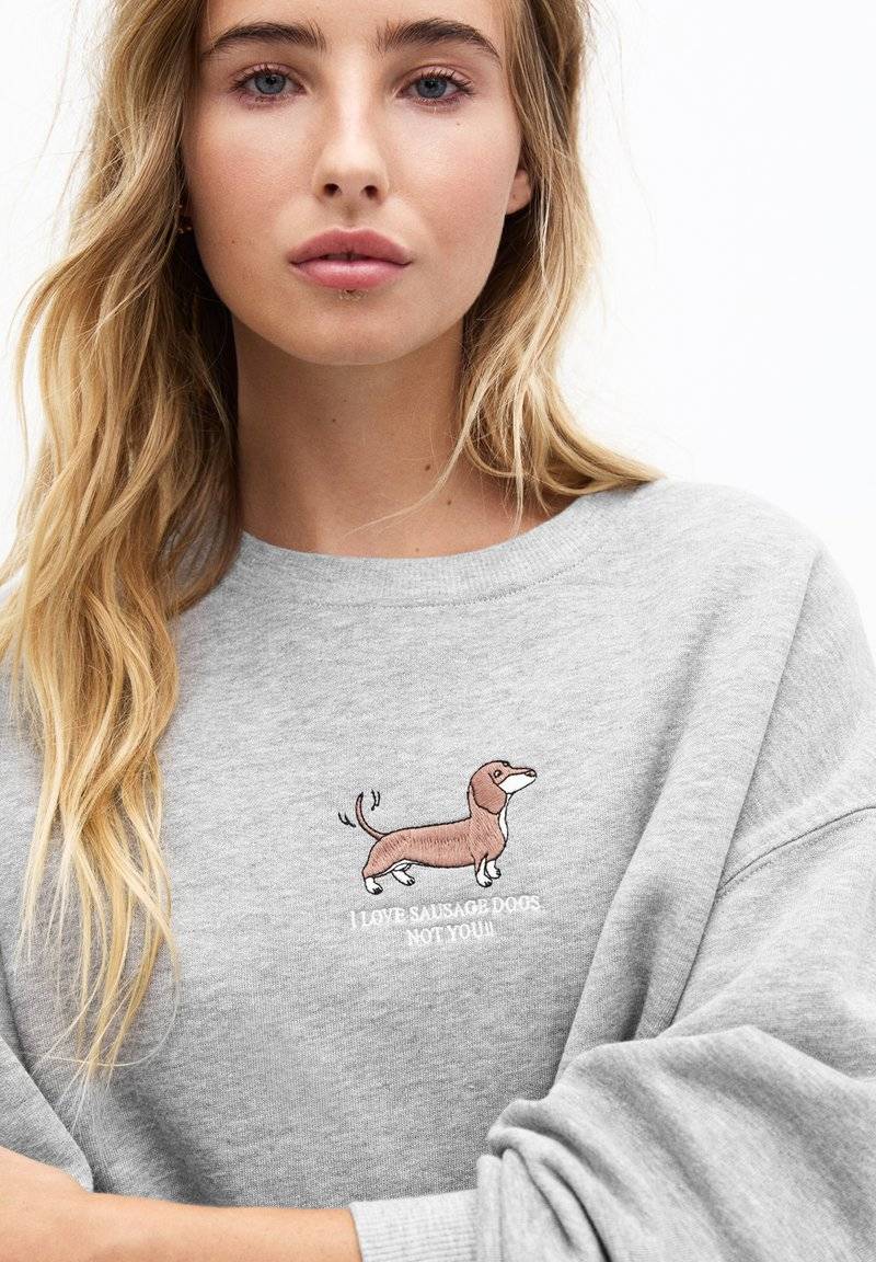 PULL&BEAR PULL&BEAR DOG - Sweatshirt - grey Bis zu 60% Rabatt