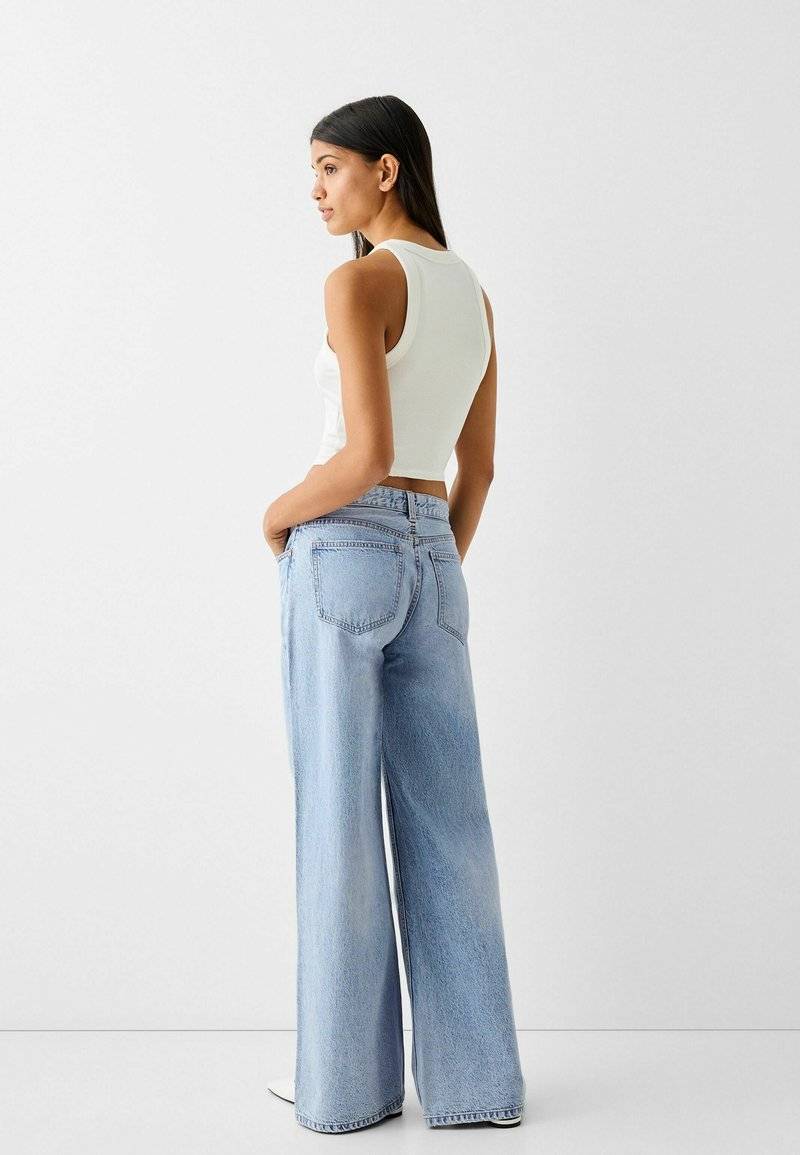 Bershka Bershka WIDE-LEG - Relaxed fit jeans Sonderangebot der Fabrik