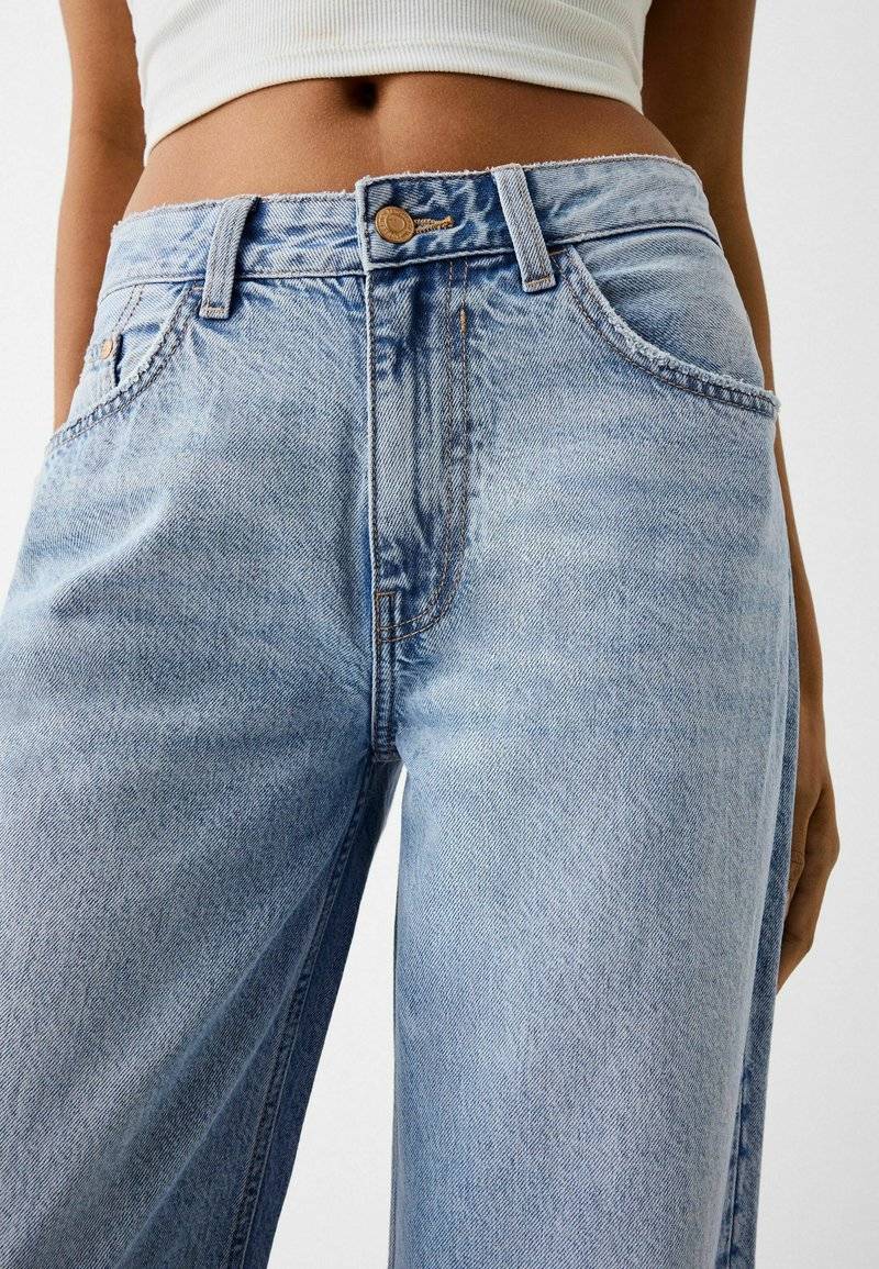 Bershka Bershka WIDE-LEG - Relaxed fit jeans Sonderangebot der Fabrik