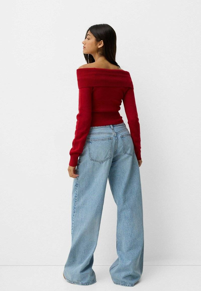 Bershka Bershka Jumper - red Super Rabatt