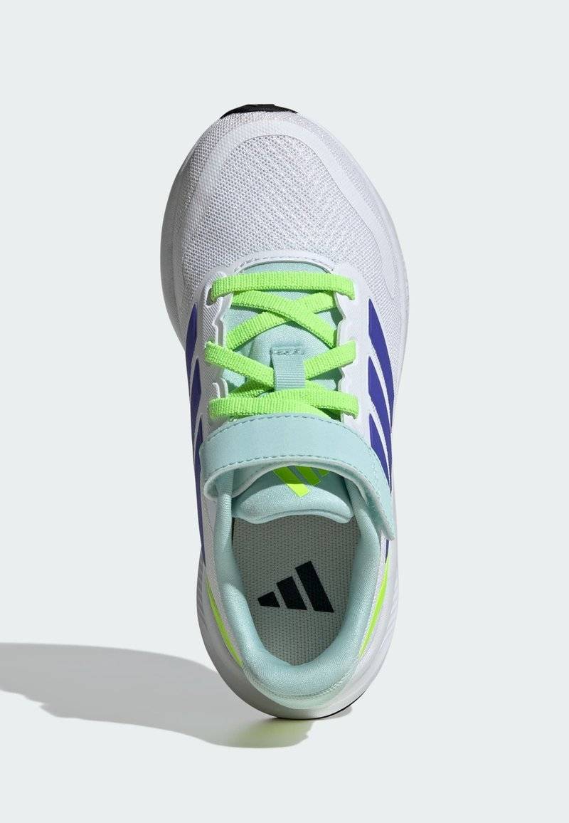 adidas Performance adidas Performance RUNFALCON 5 UNISEX - Neutral running shoes - cloud white blue lucid lemon Meist gekauft