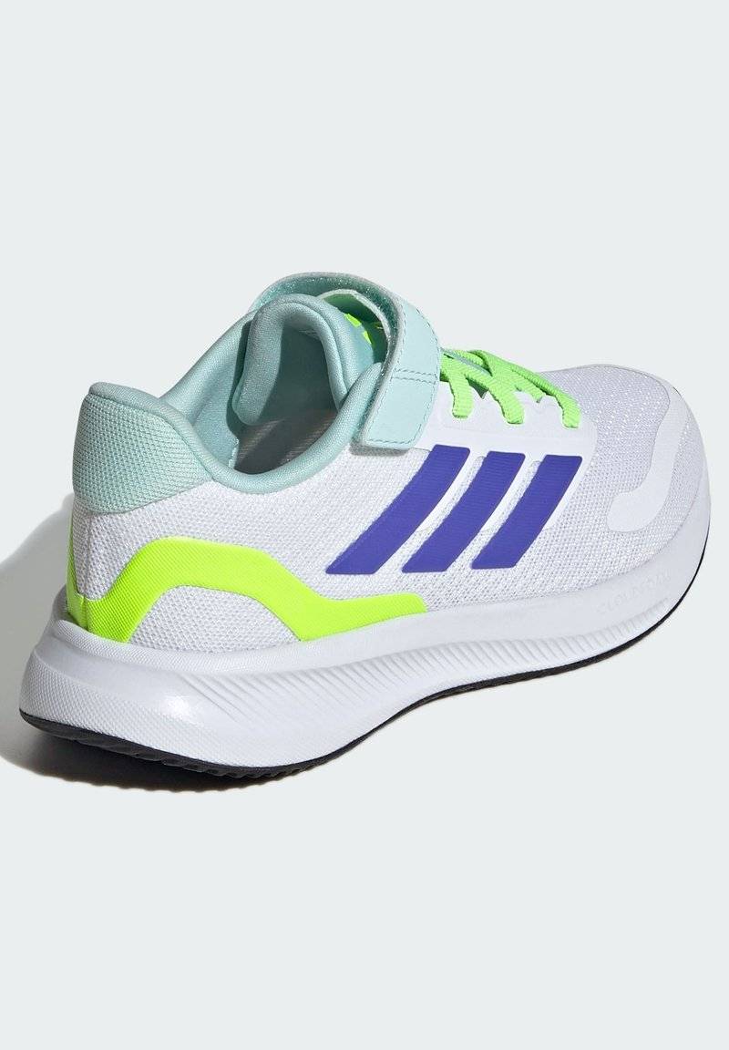 adidas Performance adidas Performance RUNFALCON 5 UNISEX - Neutral running shoes - cloud white blue lucid lemon Meist gekauft