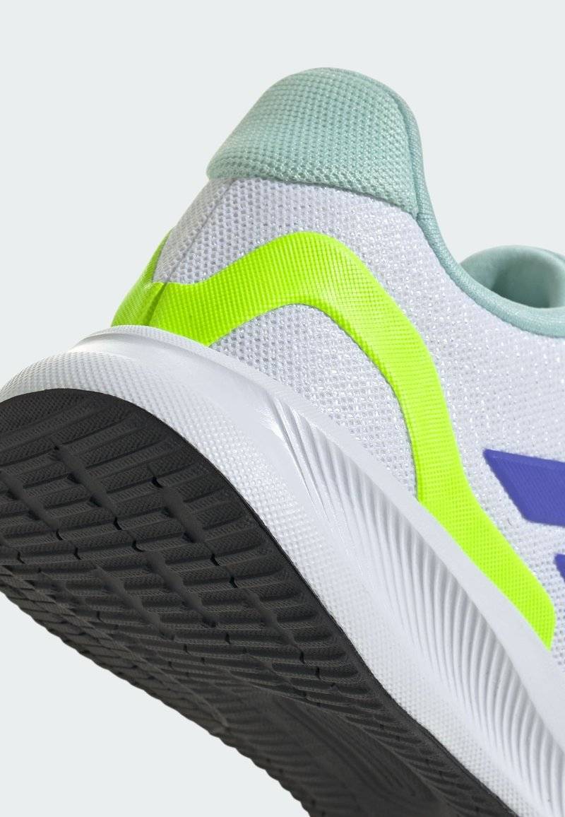 adidas Performance adidas Performance RUNFALCON 5 UNISEX - Neutral running shoes - cloud white blue lucid lemon Meist gekauft