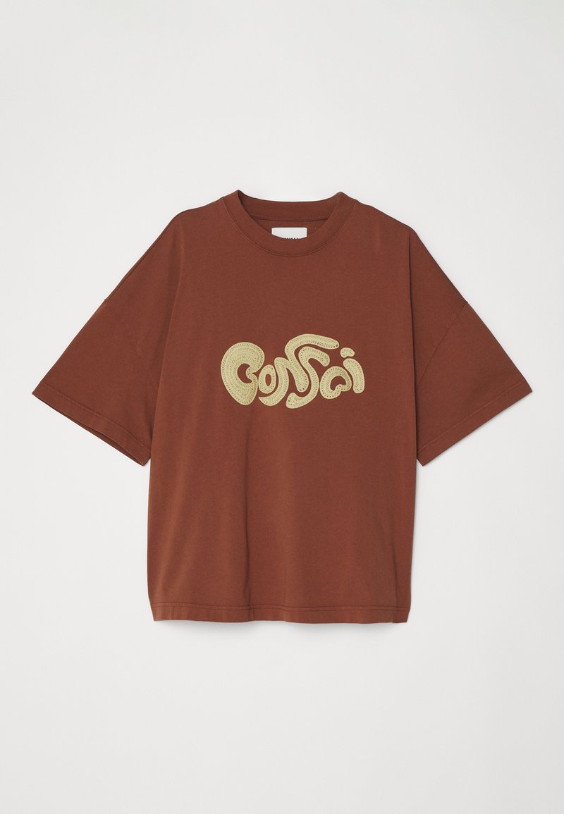 Bonsai Bonsai OVERSIZE TEE EMBRODERY GRAPHIC UNISEX - Print T-shirt - glazed ginger Top Angebot