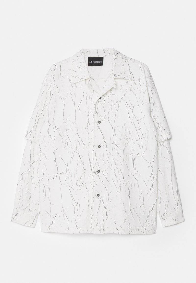 Han Kjøbenhavn Han Kjøbenhavn WRINKLE TWO LAYERED UNISEX - Shirt - white Blitzangebot