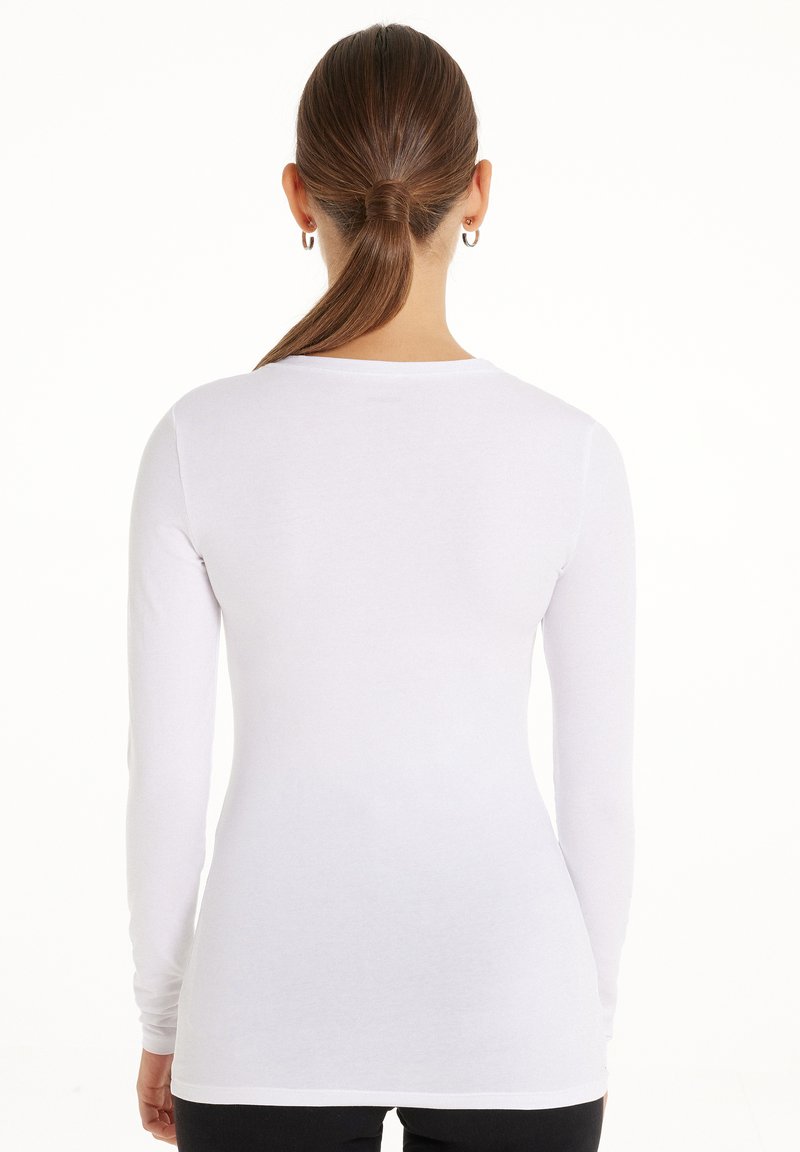 Tezenis Tezenis STRETCH ROUND-NECK - Long sleeved top - bianco Kauf eins, bekomm eins gratis