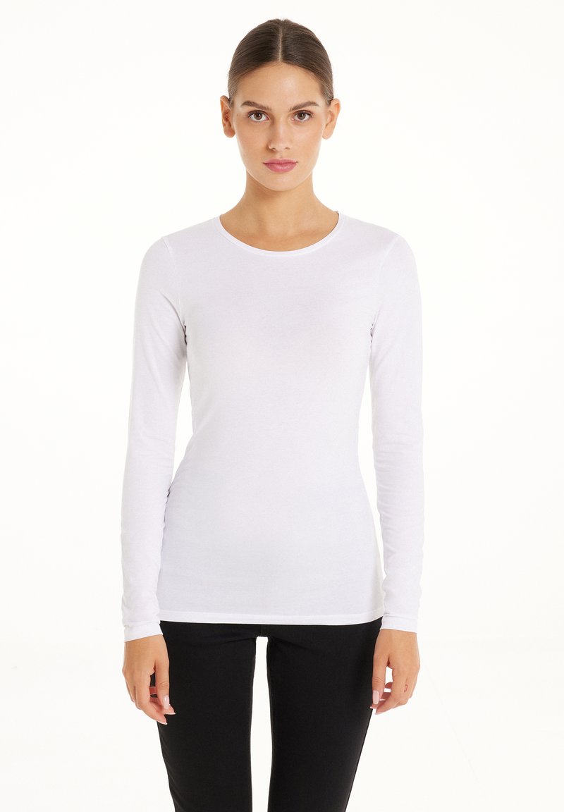 Tezenis Tezenis STRETCH ROUND-NECK - Long sleeved top - bianco Kauf eins, bekomm eins gratis