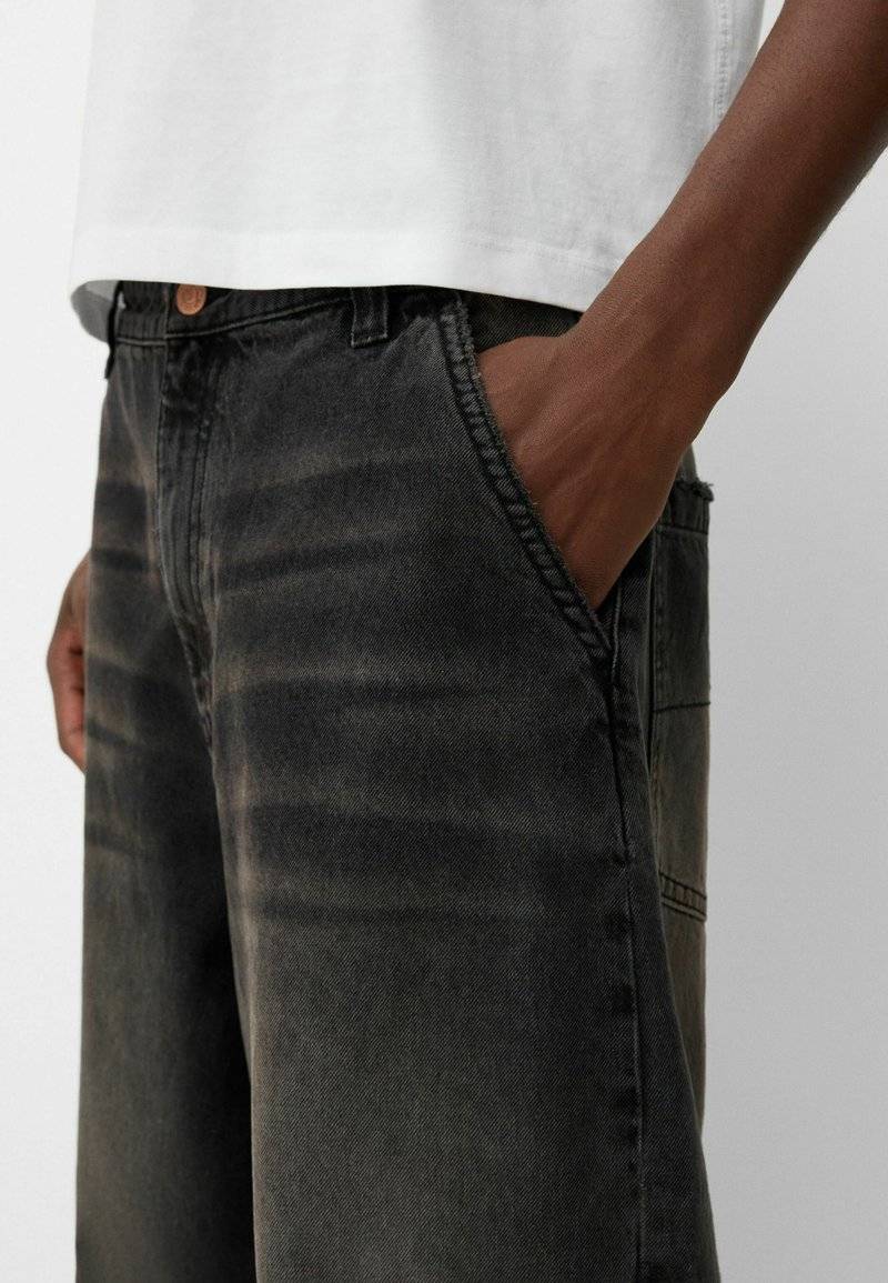 Bershka Bershka Relaxed fit jeans - black denim Super Sparpreis