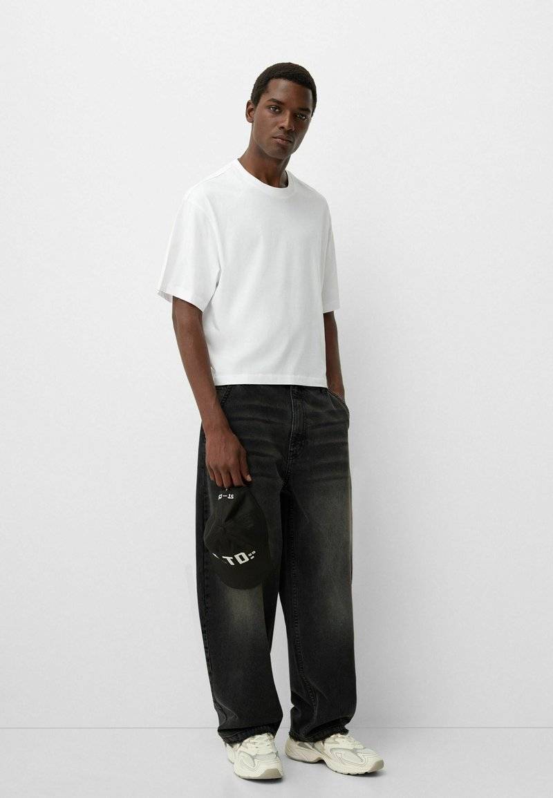 Bershka Bershka Relaxed fit jeans - black denim Super Sparpreis