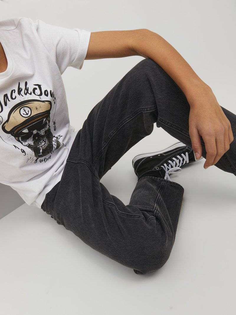 Jack & Jones Junior Jack & Jones Junior JJICHRIS JJORIGINAL - Relaxed fit jeans - black denim Letzter Tag