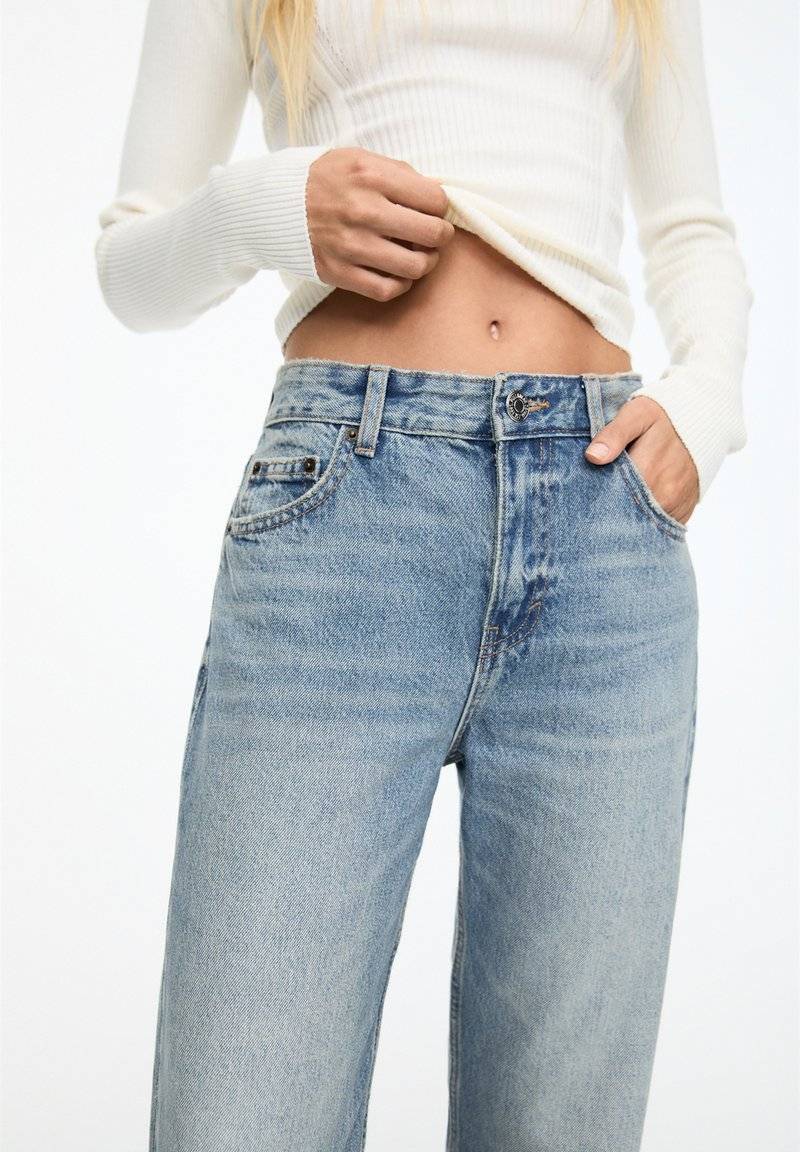 PULL&BEAR PULL&BEAR MID - Straight leg jeans - stone blue denim Zeitbegrenzte Promotion