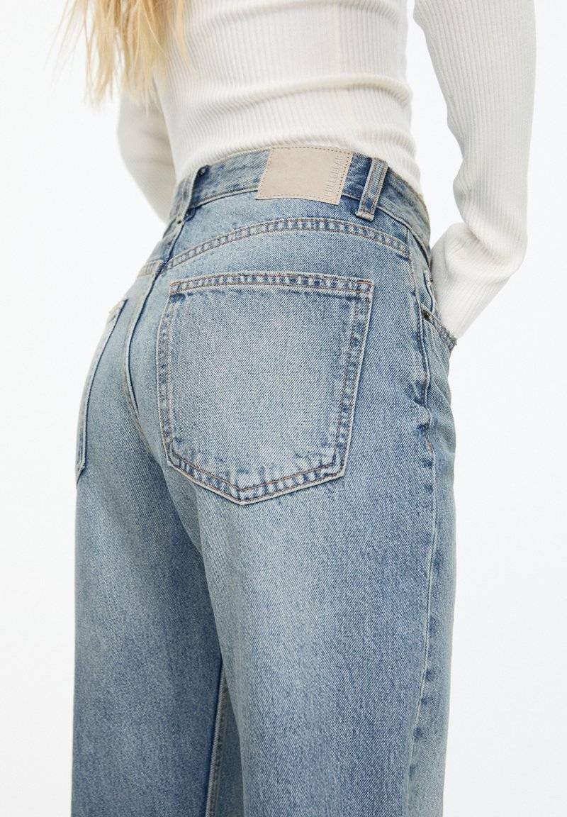 PULL&BEAR PULL&BEAR MID - Straight leg jeans - stone blue denim Zeitbegrenzte Promotion