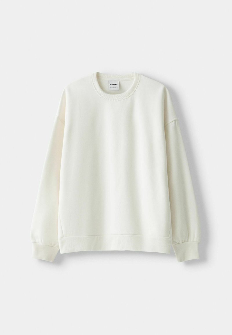Bershka Bershka Sweatshirt - white Bis zu 60% Rabatt