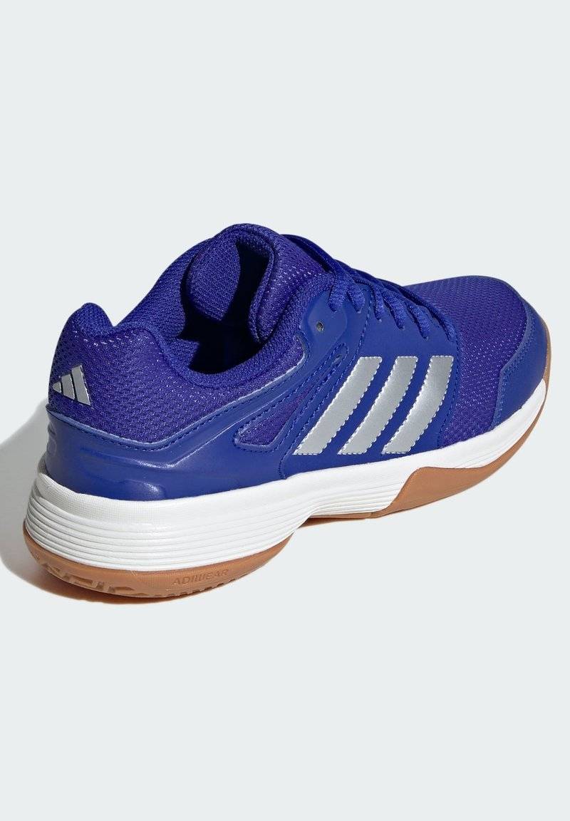 adidas Performance adidas Performance SPEEDCOURT INDOOR KIDS - Stability running shoes - lucid blue silver metallic gum Im Verkauf